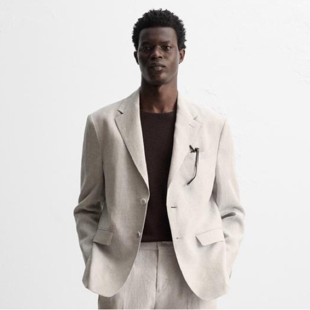 NWT Zara Linen Men’s Blazer XL 🕺